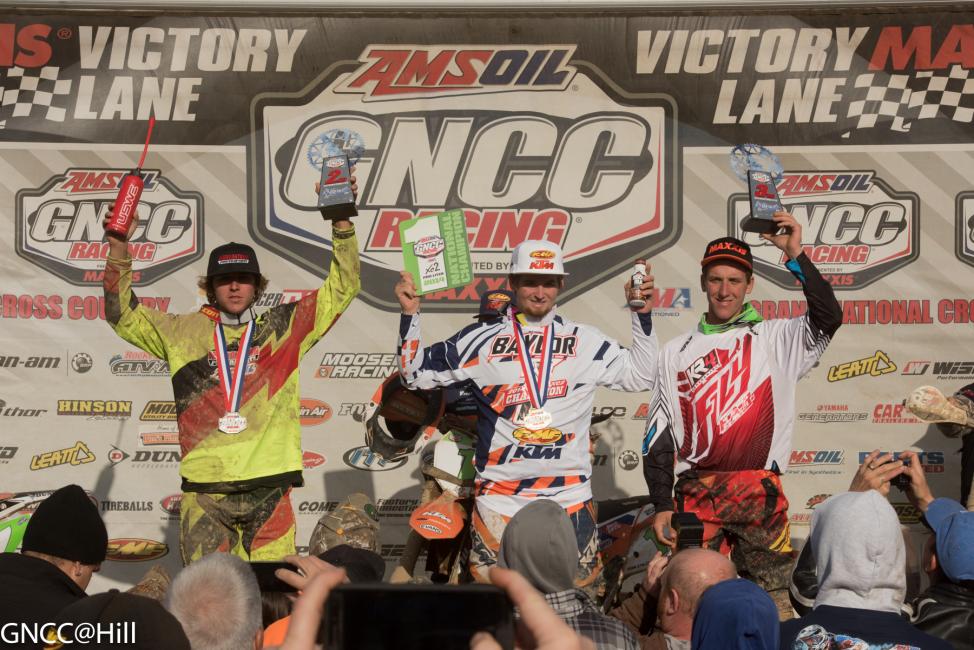 XC2 Podium: (left) Layne Michael, Grant Baylor, (right) Nick Davis 