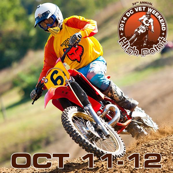 Head out to High Point Raceway this weeknd for the 24th Annual DC Vet National on Saturday, then the PAMX Championship and NECXC Hare Scramble on Sunday.Photo: A. FredricksonGraphic: K. Olliver