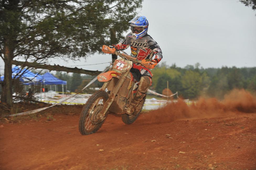 Mullins was running good in day one despite a crash that set him back two minutes