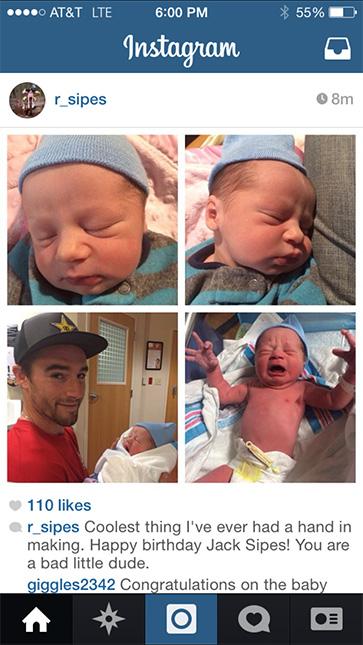 Ryan Sipes welcomed his new baby boy, Jack Sipes, to the world yesterday. Congrats Ryan, we all know he'll be tearing up the track before we know it!