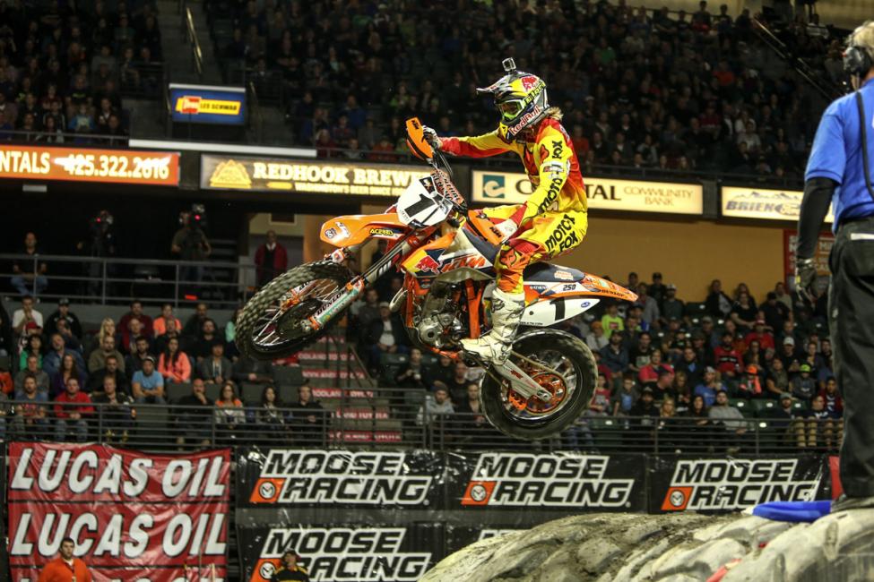 Taddy Blazusiak managed to pull a 4th in the main after some bad luck.