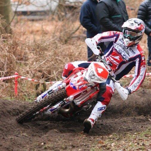 Lee Edmondson in action in the UK aboard his Beta 2-Stroke!