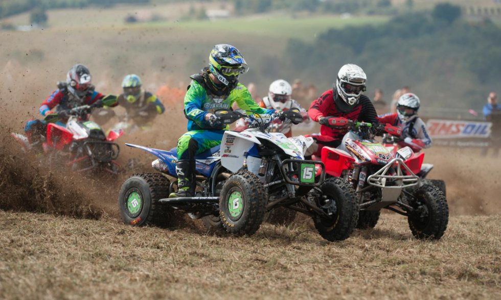 Cole Richardson (#15) and Marshal Goings (#997) are tied for the XC2 Pro Am championship