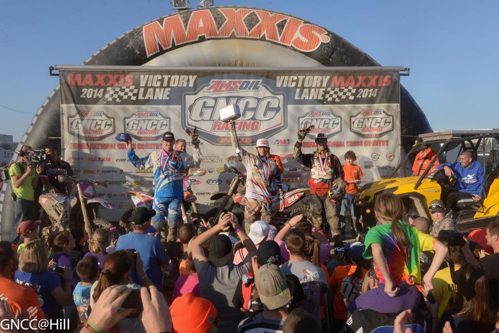 XC1 Podium: (left) Josh Strang, Kailub Russell, (right) Ryan Sipes 