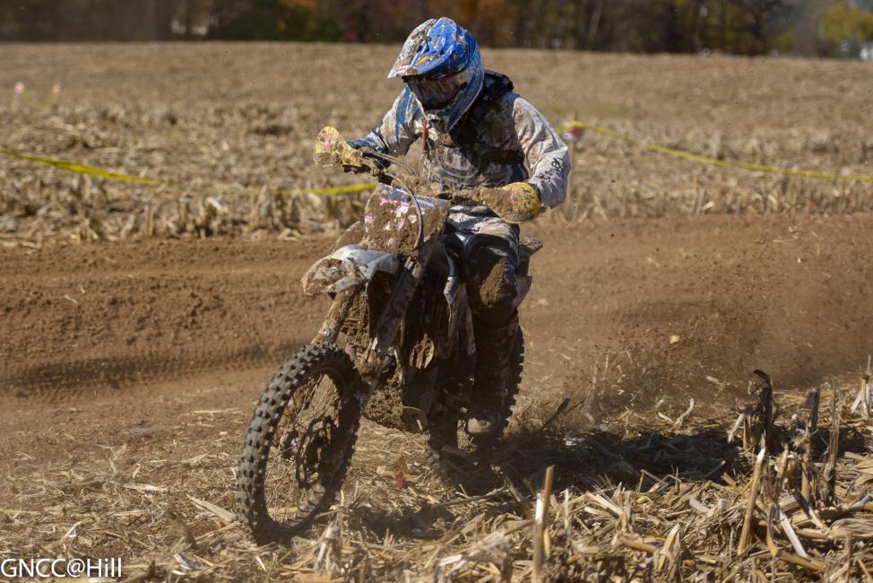 Andrew Delong finished fourth overall for the day 