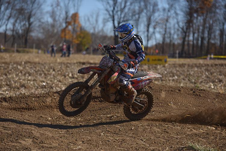 Charlie Mullins had the early lead at the Ironman but fell back after his wrist became sore