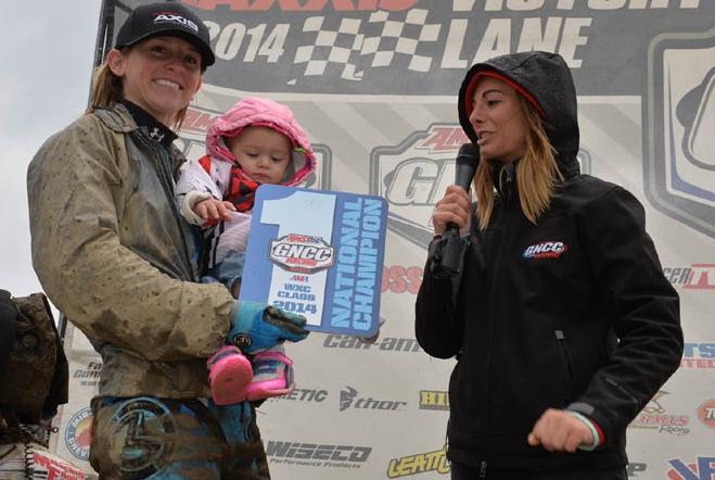 ITP supported Honda racer Angel Knox won the 2014 GNCC WXC class championship at round 12, but wrapped up her season with two wins (one as a co-pilot with Tim Farr) at Ironman