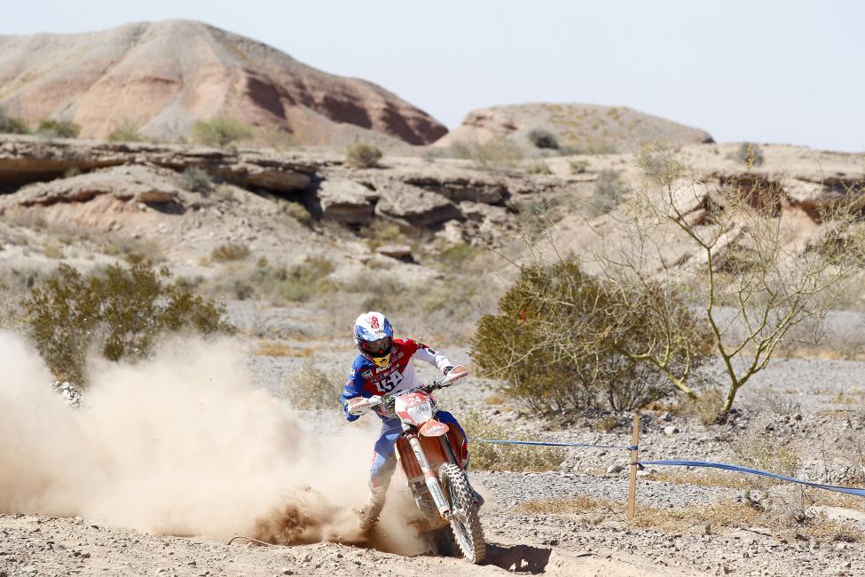 Taylor Robert was the fastest individual in the E3 class on day 5.  Photo: FIM / Future 7 Media
