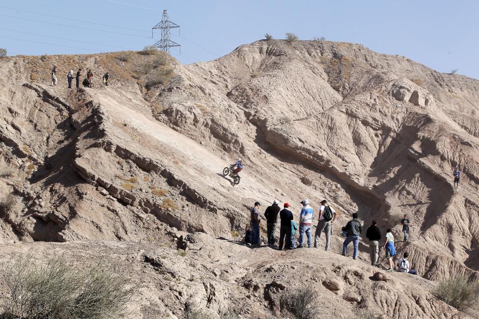 The Argentina terrain caused some complications with the riders machines.  
