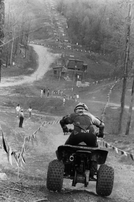 The Winterplace GNCC was the original ski resort race. I'm guessing this is Roy Dains in this picture from 1988, as he was the overall winner that year