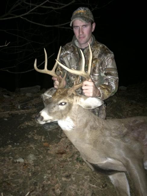 Bithell has been busy hunting before starting his training for 2015. He sent us this one of a buck he got in PA