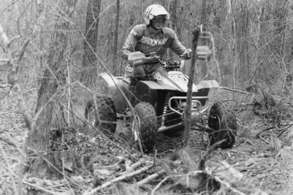 Another very fast rider to never come away with a title was Norm Bish. Pictured here in 1988, Norm rode for the Brockway Honda out of Pennsylvania and ended up buying the place.  Photo: GNCC Archives