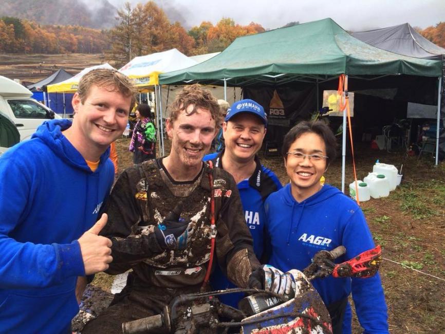 Ashburn won the JNCC finale on Yamaha's new YZ250FX.