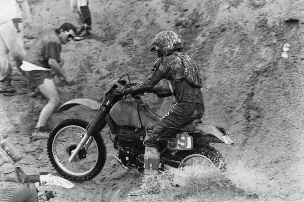 For your Blackwater photo of the week we go back in 1987. Here's a shot of Scott Summers taking a shot at the Route 93 River Crossing. Summers was still coming through the ranks in '87 and would grab his first overall win in 1988.Photo: GNCC Archives