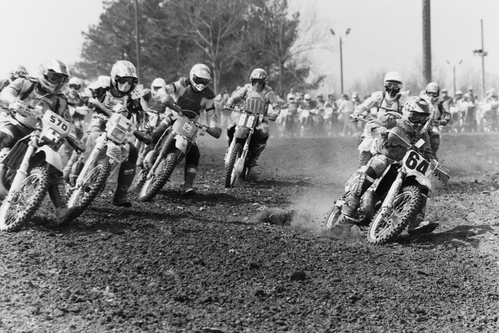 And last but not certainly not least, here's one of long-time GNCC racer Al Chuppa snagging a holeshot at the 1997 Road Atlanta GNCC in Georgia.  Photo: GNCC Archives