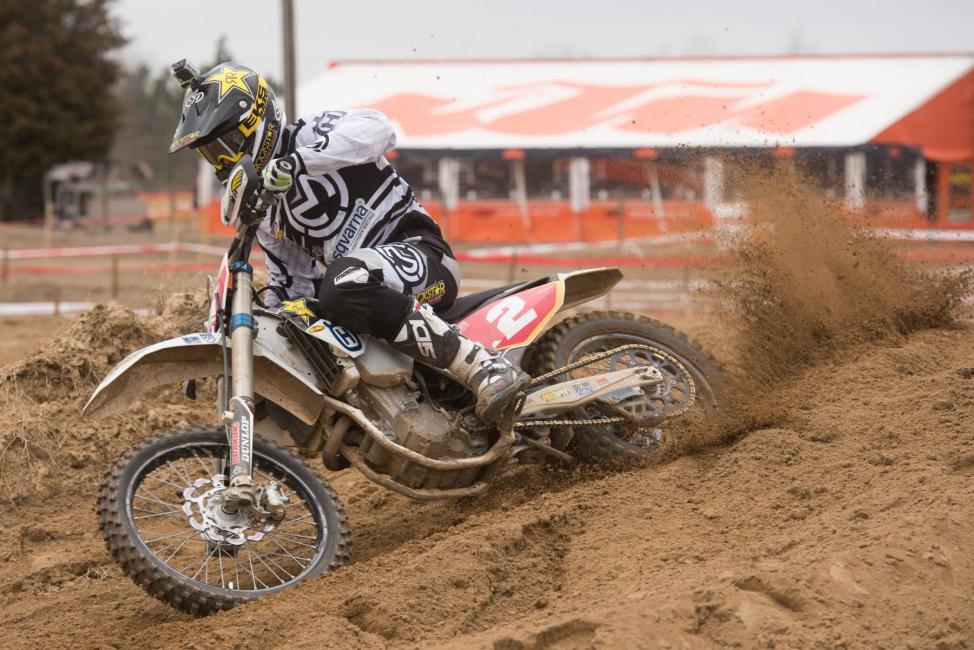 Josh Strang put his new Husqvarna ride atop the podium with a third place finish