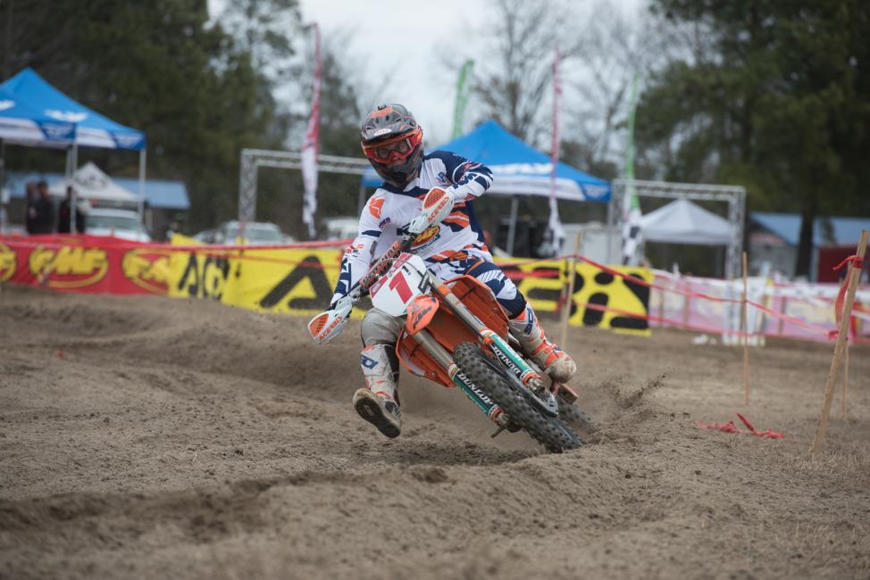 Kailub Russell pulled off the win at the opening round of the Sprint Enduro Series 