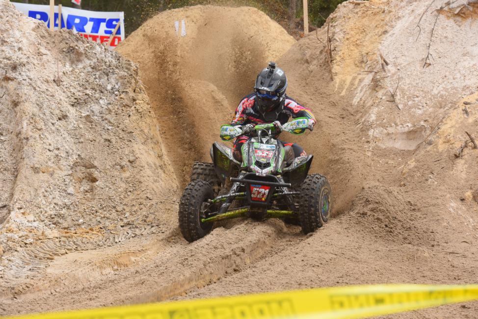 Adam McGill had a strong run at the Wild Boar GNCC, finishing second place.Photo: Ken Hill