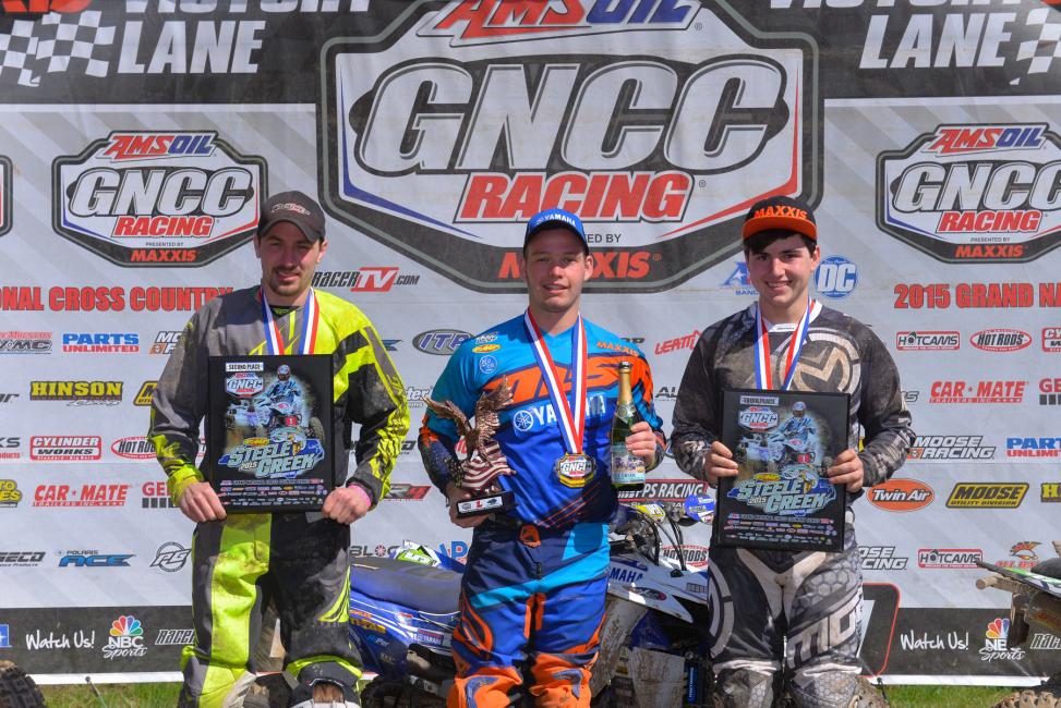 XC2 Pro Am podium: (left) Kevin Cunningham, Cole Richardson, (right) Cody Collier 