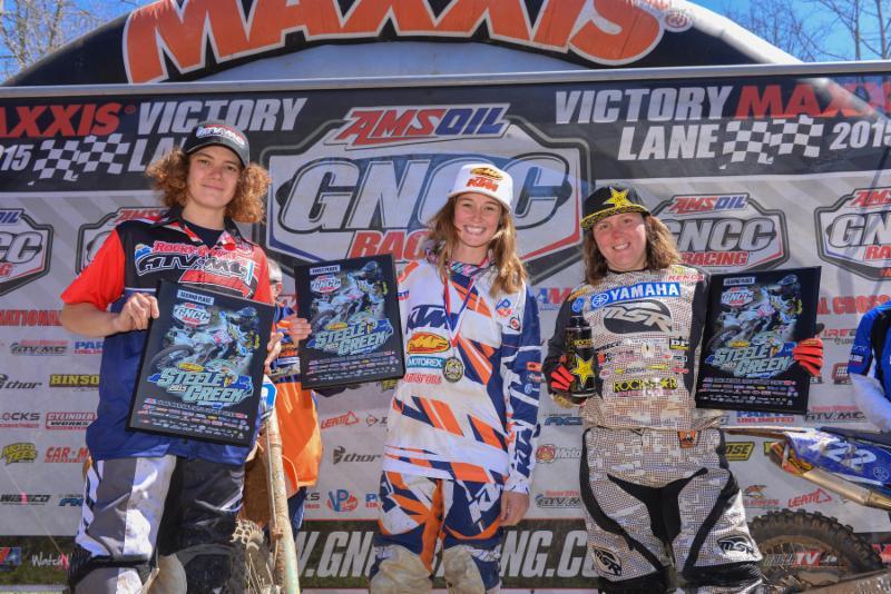 Sarah Baldwin (left) captured a third place finish but keeps her sights set on a victory in the WXC class