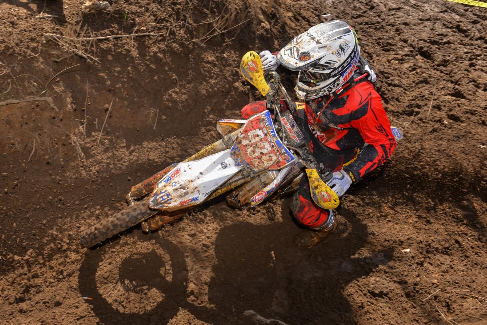 DuVall completes the pdoium with a third place finish aboard his Husqvarna