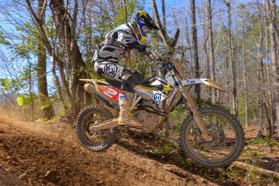 Strang charges for the front on his FC 450