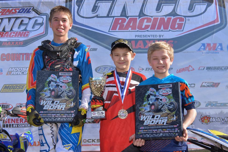 Don't be fooled by the size of these guys on the right (Ronnie Rusch, Tim Sroka) they are blazing fast! And Davis Brinson matches his speed with his great height!