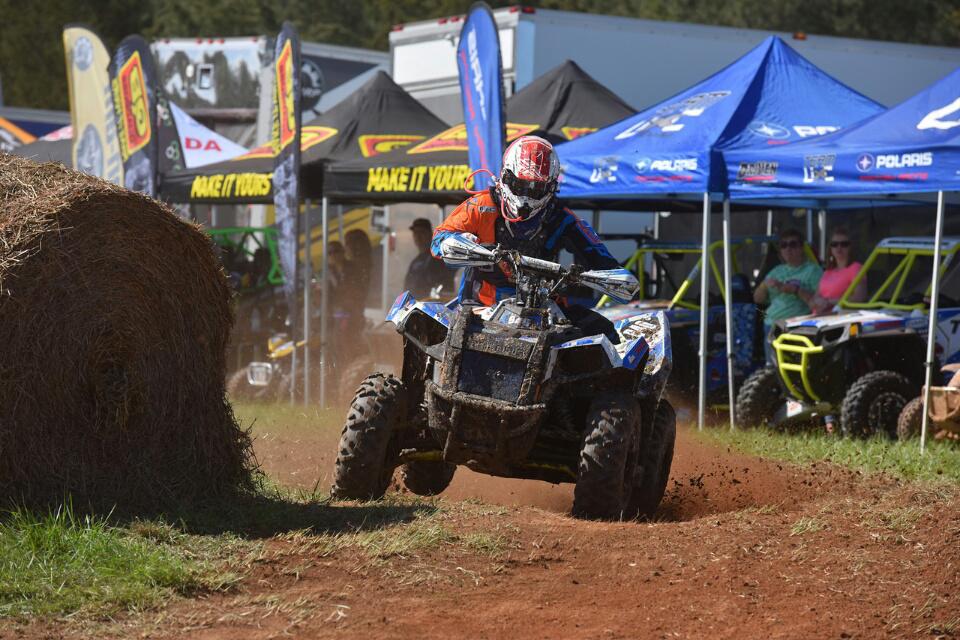 Don Higbee finished strong in the 4x4 Senior class on his Scrambler 850 EPS