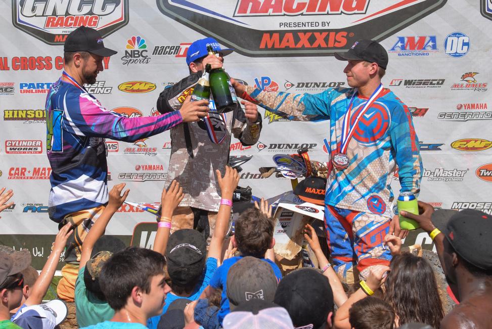 Cheers to the top 3!Photo: Ken Hill