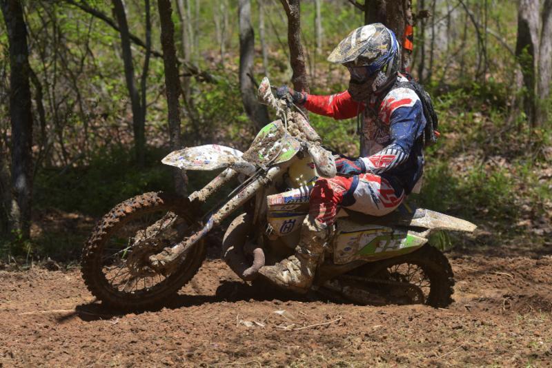 It was a rough day for Nick Davis but he fought through the adversity