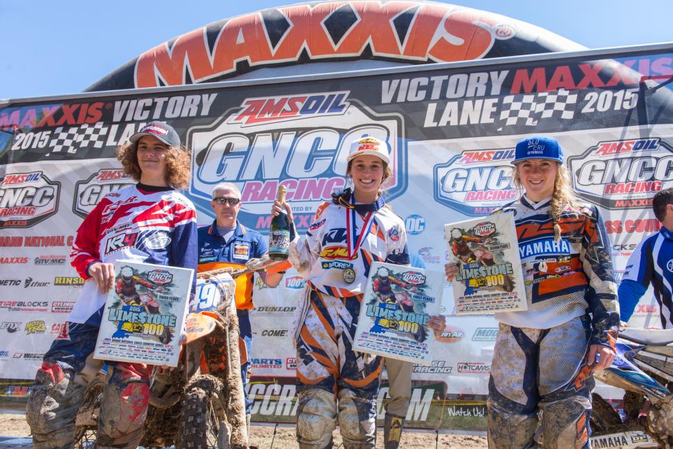 Kacy Martinez returned to the top of the podium at the Limestone 100Photo: Ken Hill