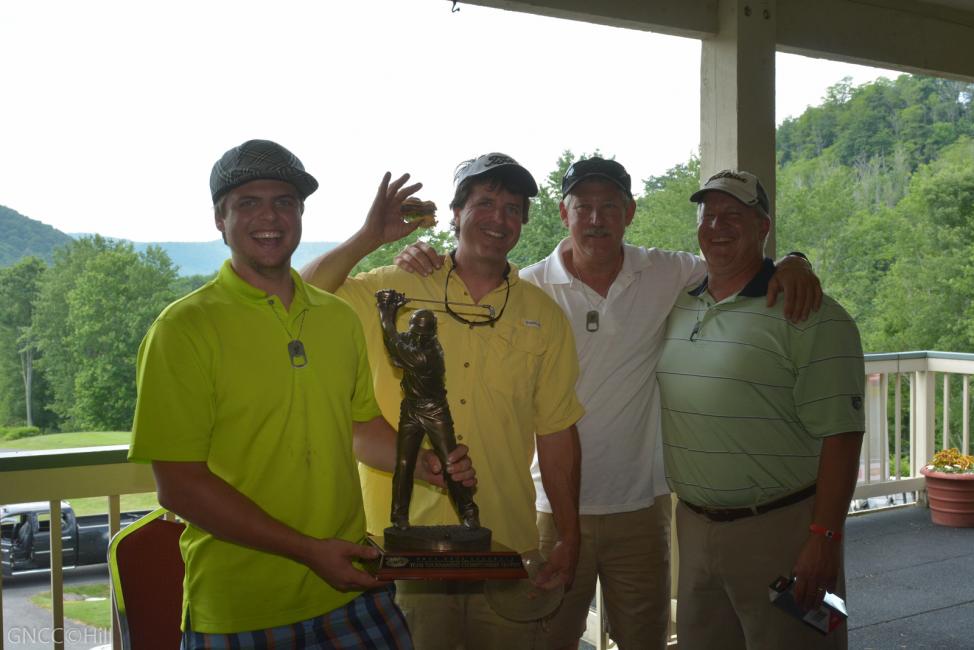 Last year's winners of the golf tournament at SnowshoePhoto: Ken Hill