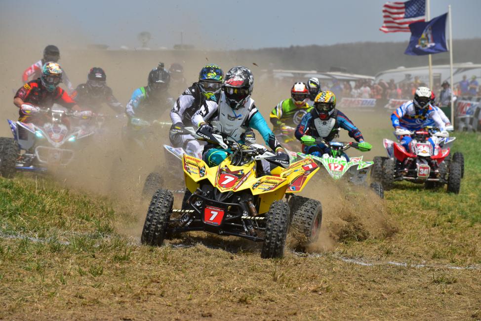 Last round's winner, Chris Bithell, claimed the $250 AMSOIL XC1 Holeshot Award