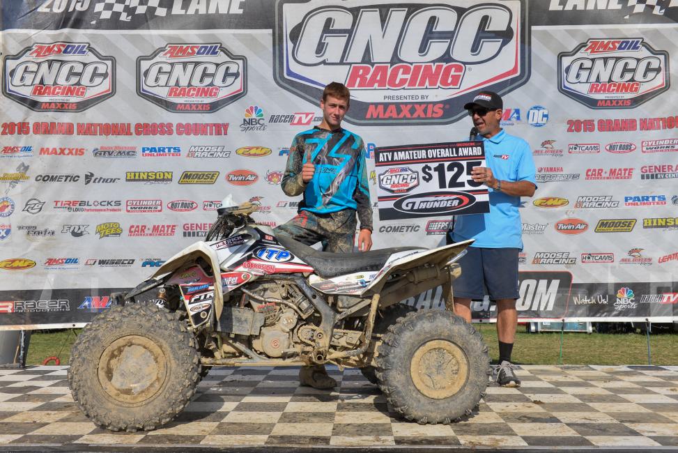 Westley Wolfe took home the Top ATV Amateur honors at the Tomahawk GNCC