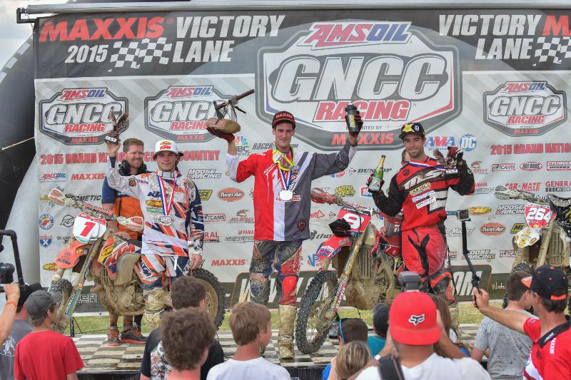 Kailub Russell charged hard throughout the race, and would finish the day on the podium in second place overall