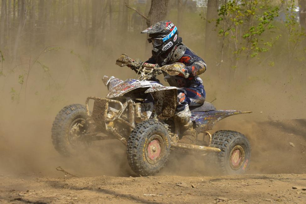 Walker Fowler charged through the pack to take the Tomahawk GNCC win last weekend. Photo: Ken Hill