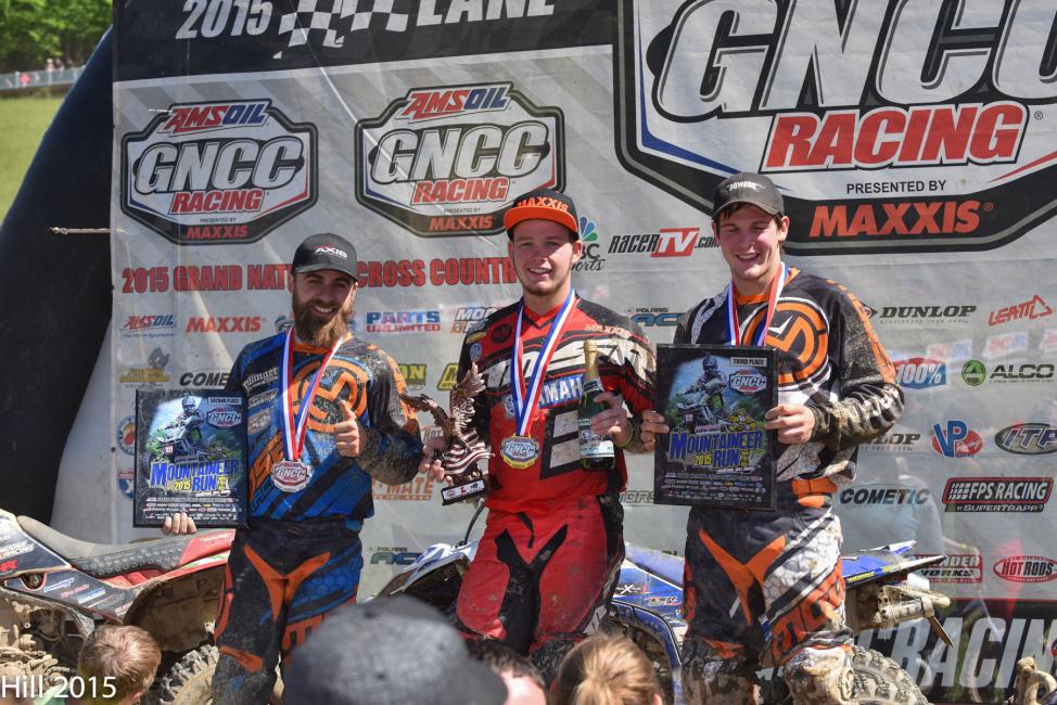 ATV XC2 Pro Am Podium: Cole Richardson (center), Martin Christofferson (left) and Randy Hamilton (right).Photo: Ken Hill