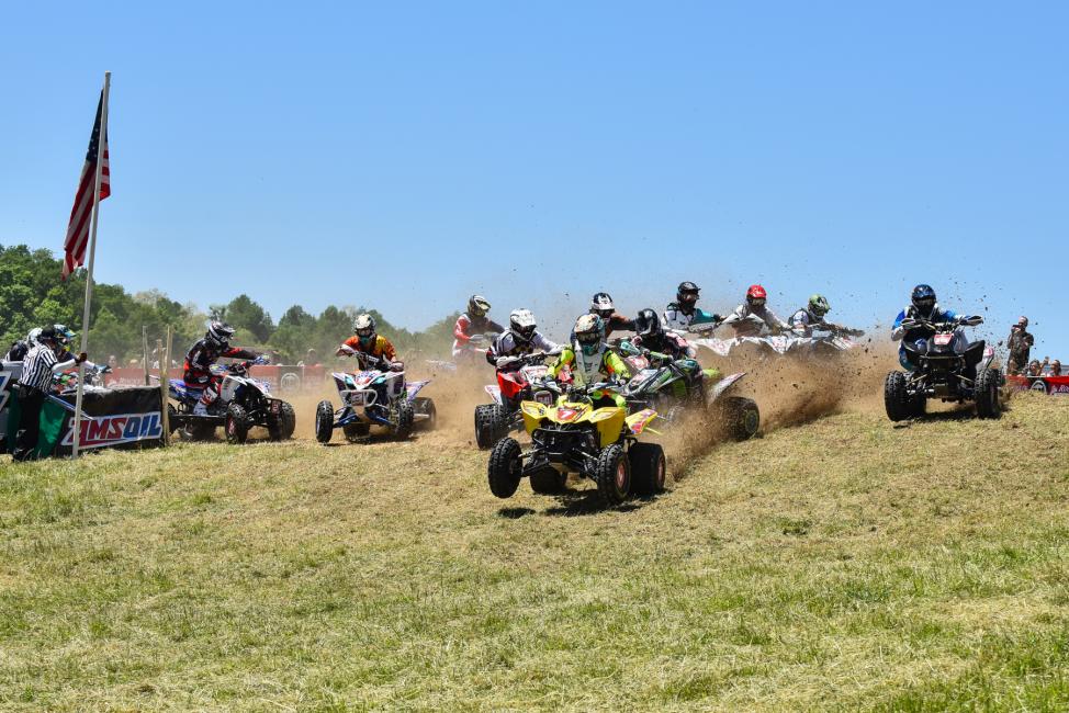Chris Bithell has been able to pull the holeshot, and run up front during the Tomahawk and Mountaineer Run GNCC'sPhoto: Ken Hill