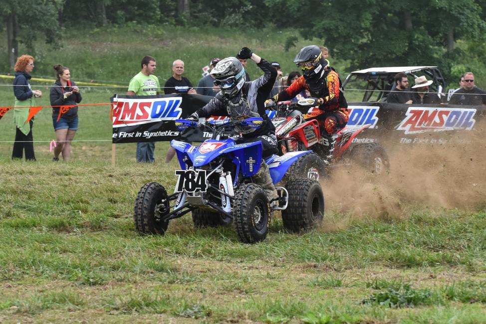 After taking a break from racing, Brandon would still come to the races to help out Photo: Ken Hill