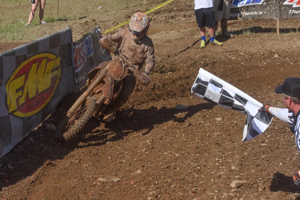 Kailub Russell was victorious at the Snowshoe GNCC, earning his eighth win of the season Photo: Ken Hill