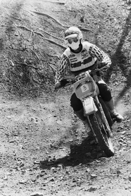 Australian off-road star Geoff Ballard made his way to the US in the mid 80s and found success as a factory Can-Am rider.Photo: GNCC Achives