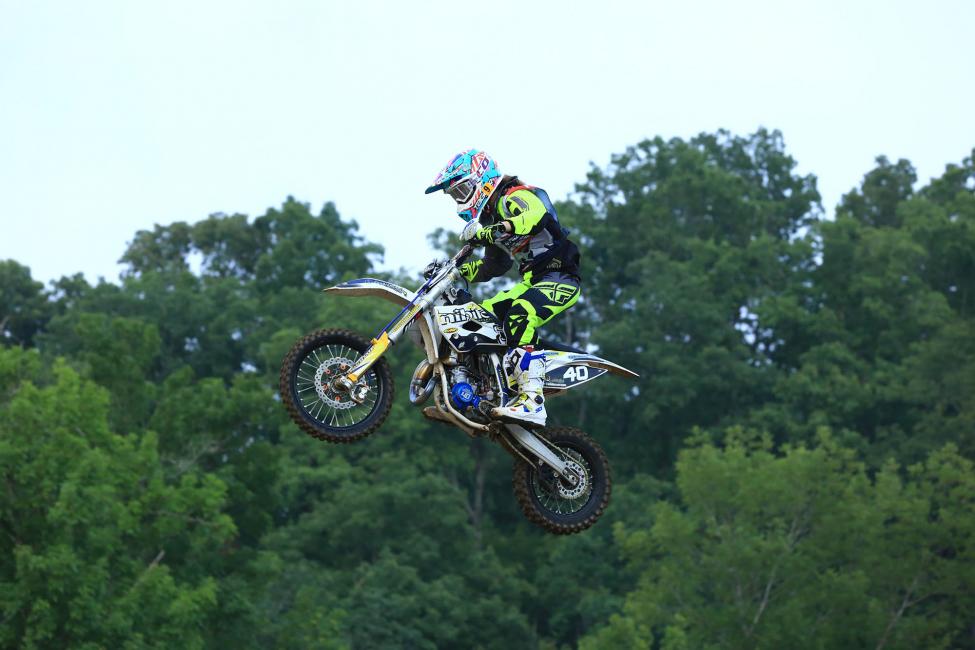 Steede completed her first moto at Loretta's yesterday, finishing 10th in the girls (9-13) class