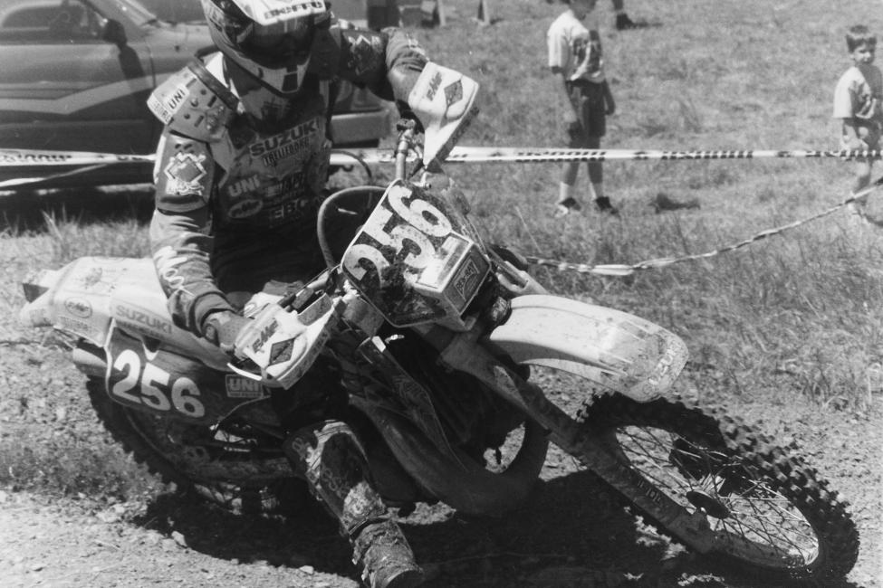 Last but not least, here's a cool shot of the great Steve Hatch. Today Steve stands out as one of the go-to guys to better yourself as a racer working with some of the top riders in the sport.