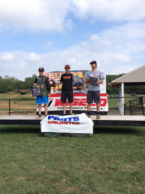 Jason Thomas earned first place at round six of the National Hare Scramble Series in Michigan