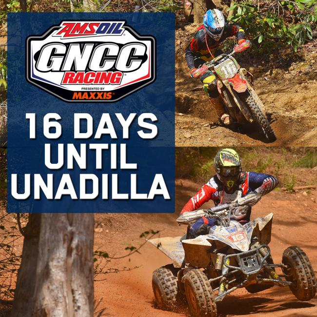 The days until Unadilla are winding down. Here's Layne Michael (top) and Johnny Gallagher (bottom) letting you know we're just 16 days away!