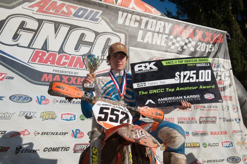 Anthony Stone takes home the Top Amateur Award. Photo: Ken Hill