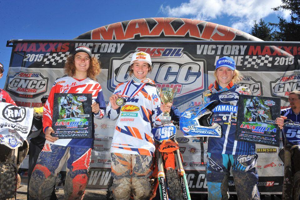 WXC Podium: (1) Kacy Martinez, (2) Sarah Baldwin, (3) Becca SheetsPhoto: Ken Hill