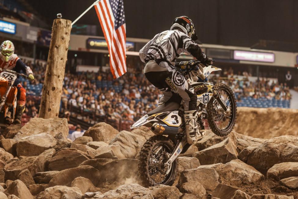 Mike Brown stole the show with his impressive maneuvers at the Sacramento EnduroCross.