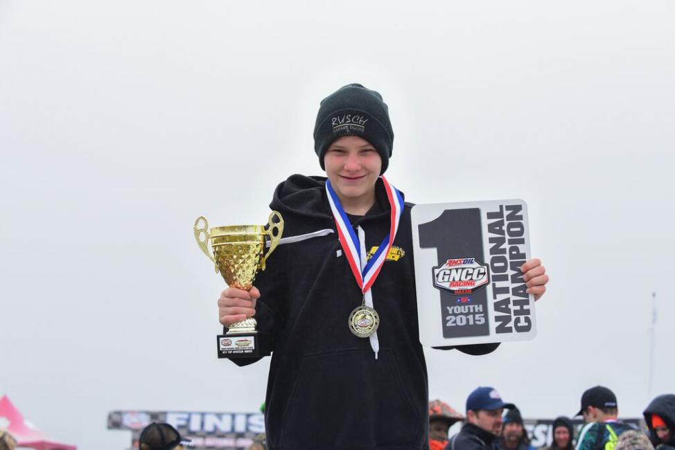 Ronnie Rusch, 2015 Youth Overall National Champion, has won a total of 10 races this season. 