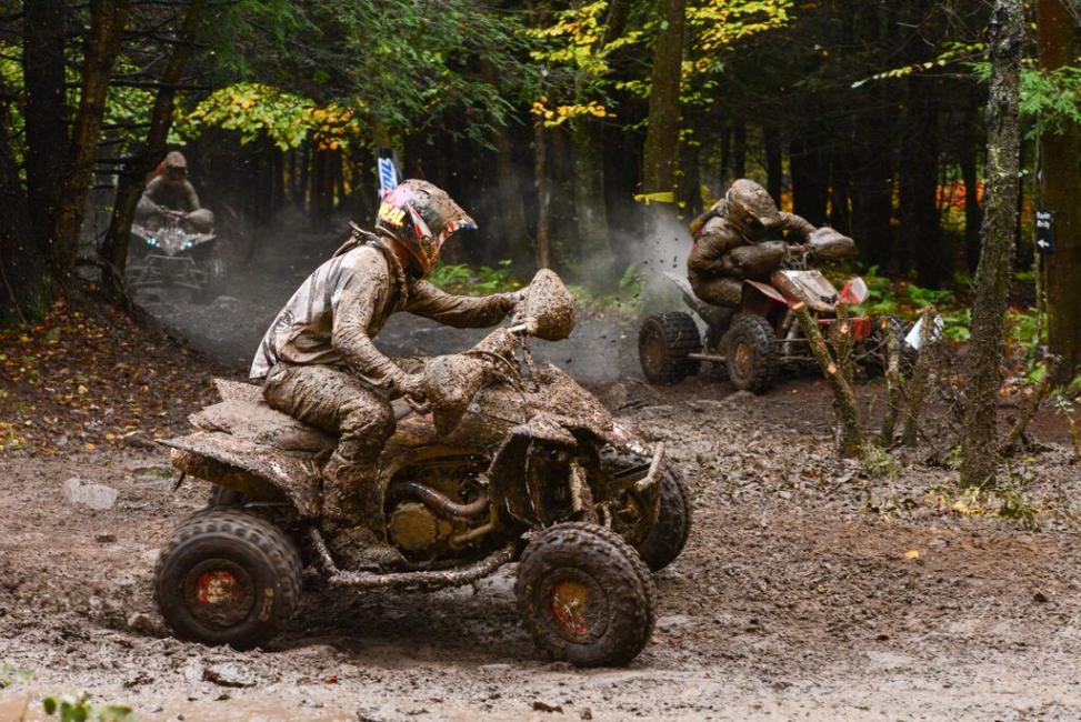 The racing action only heated up as the temperatures cooled down.Photo: Ken Hill